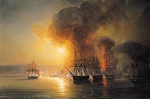 Bombardement de St Jean d Ulloa en 1838 devant Veracruz.jpg