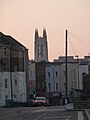 The church from a distance way.