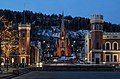 Bragernes Kirke og Rådhuset