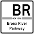 Маркер Bronx River Parkway