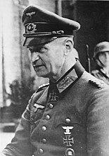 Командующий 1-й немецкой армией генерал-полковник Бласковиц