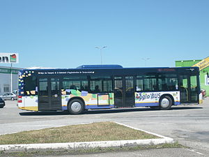 MAN Lion's City avec l'ancienne livrée "Agglo'BUS"