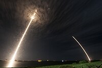 Слід від зліту та посадки ракети 18.07.2016