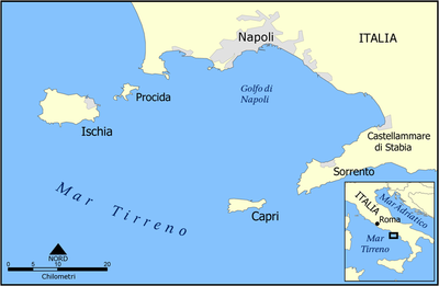 Location map Gulf of Naples