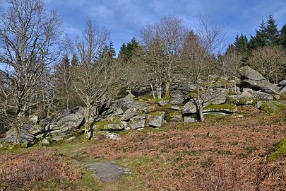 Granitisches Felsenmeer der Pierres Civières