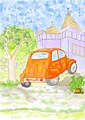 Citroen 2CV Vintage Collection Paintings