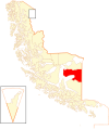 Карта коммуны Порвенир в Магалланесе и Антарктиде Чилиена