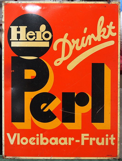 Enamel advertising sign, -048