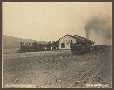 Ж/д станция в Альдаме, 1905 год