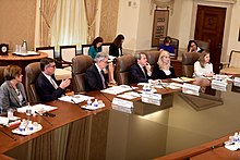 A Board of Governors meeting in April 2019 Federal Reserve Governors meeting April 2019 (47679887231).jpg