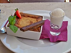 Flan de châtaignes corses