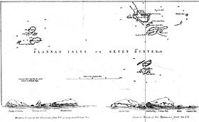Ancienne carte des îles Flannan - 1898
