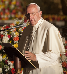 Francis in Quito, Ecuador, 2015 FrancisQuitoR.png