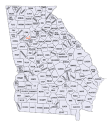 Map of Georgia counties Georgia (U.S. state) counties map.png