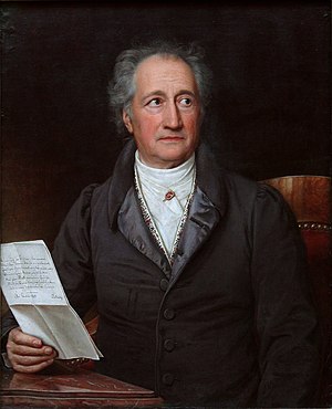Johann Wolfgang von Goethe at age 69, painted ...