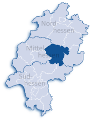 Фогельсберг на карте