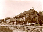 Hønefoss station in 1900