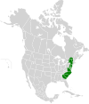 Aire de répartition du Méné d'argent