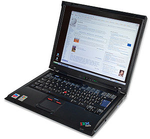 An IBM Thinkpad R51 laptop