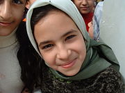 Iraqi girl wearing the hijab