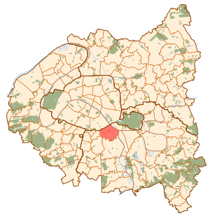 Иври-сюр-Сэн на карте