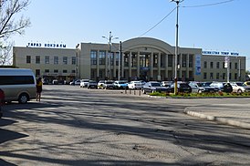Здание железнодорожного вокзала в 2017 году.