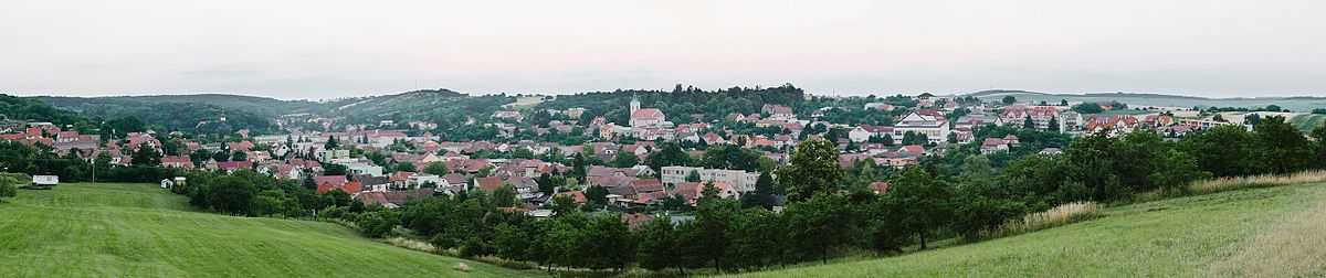 Panoramatický pohled na město z jihozápadního směru (červenec 2015)