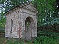 Kalvarienberg mit mehreren Skulpturen im Garten Gethsemane