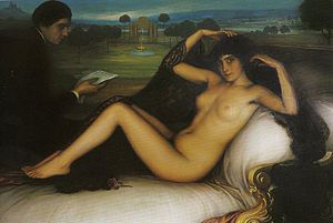 Español: La Venus de la poesía. 1913. Óleo y t...