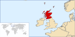 Localización de Escocia