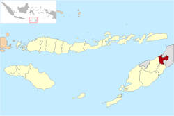 Location of Belu Regency in East Nusa Tenggara