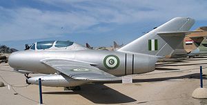 Пакистански МиГ-15 в израелски музей