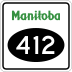 Provincial Road 412 marker