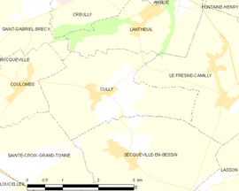 Mapa obce Cully