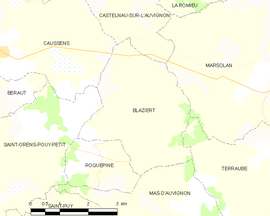 Mapa obce Blaziert