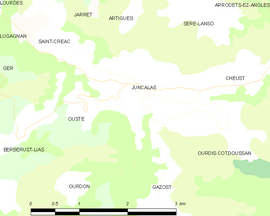 Mapa obce Juncalas