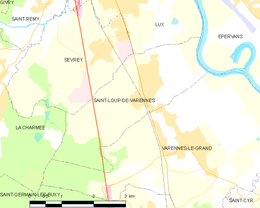 Saint-Loup-de-Varennes – Mappa