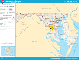 Maryland - Carte