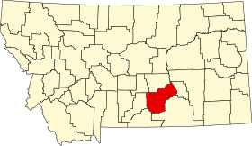 Localisation de Comté de Yellowstone(Yellowstone County)