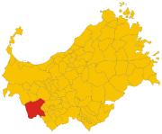 Lokasi Villanova Monteleone di Provinsi Sassari