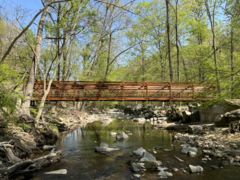 New Glencarlyn Park lower footbridge in 2022