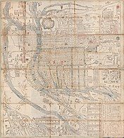 Karta Osaka, 1686