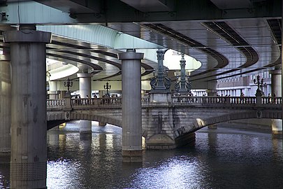Nihonbashi Bridge, with the Shuto Expressway pictured overhead, 2007