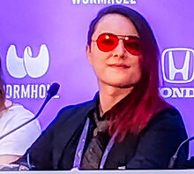 Twitch Streamer Nikatine on a panel at TwitchCon 2019