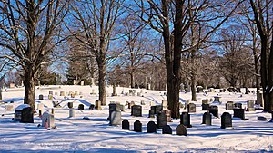 Old Burying Ground in Hingham, Massachusetts.