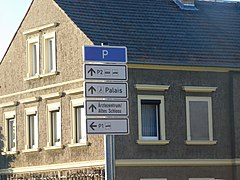 Parkleitsystem in Zabeltitz