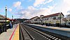 The platforms at San Rafael Transit Center, 2018