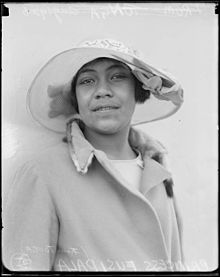 Princess Fusipala of Tonga wearing a hat and coat, New South Wales, August 1926.jpg