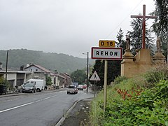 Panneau d'entrée de ville.