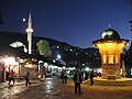 Sarajevska Baščaršija noću